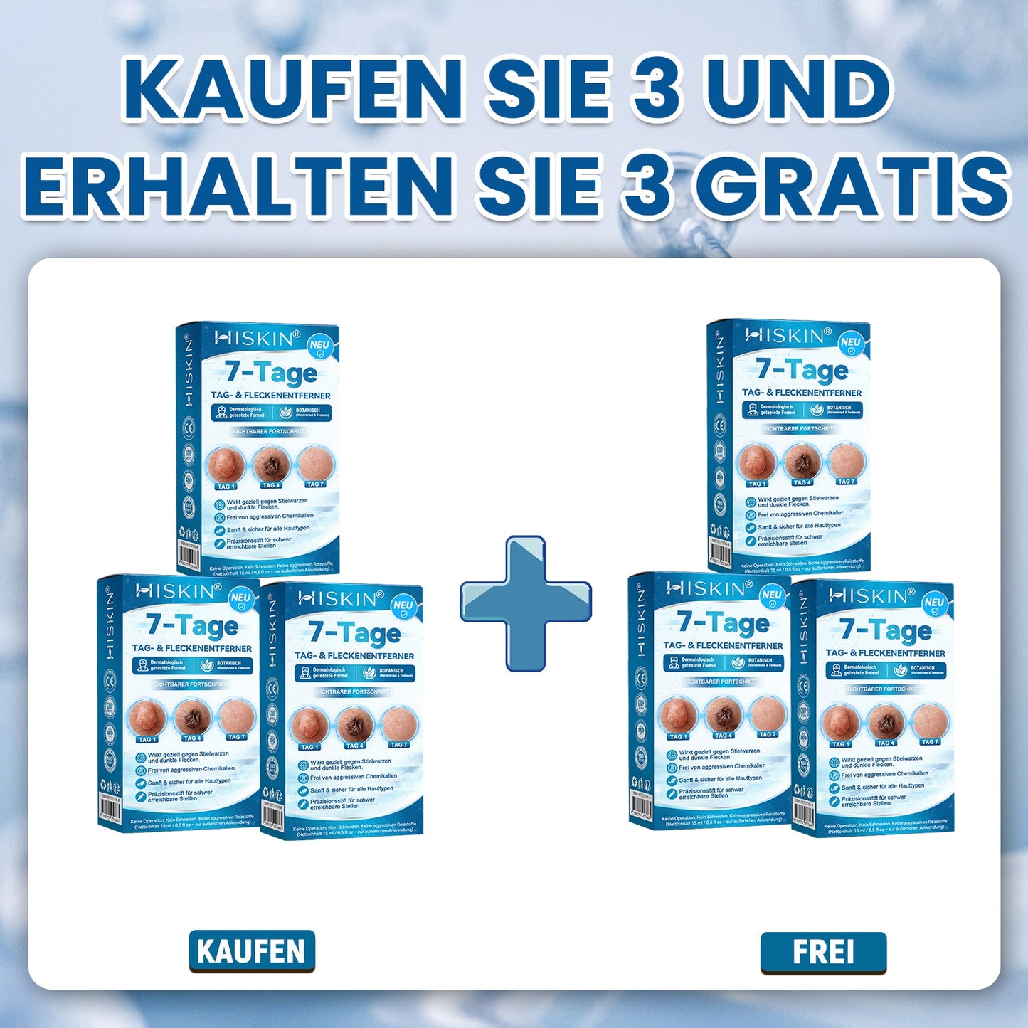 𝐇𝐈𝐒𝐊𝐈𝐍®👩‍⚕️⭐ 7-Tage-Hautmakel- & Hautanhängsel-Entferner Schmerzfreier Rollerball-Stift zur schonenden Entfernung von Hautanhängseln und Hautflecken – narbenfrei